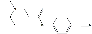 N-(4-cyanophenyl)-3-[methyl(propan-2-yl)amino]propanamide|