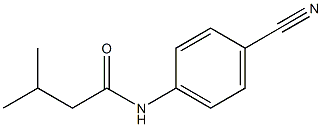 N-(4-cyanophenyl)-3-methylbutanamide Structure