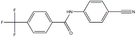 N-(4-cyanophenyl)-4-(trifluoromethyl)benzamide Structure