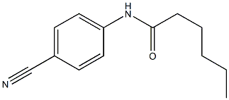 N-(4-cyanophenyl)hexanamide 化学構造式