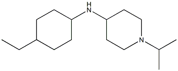 N-(4-ethylcyclohexyl)-1-(propan-2-yl)piperidin-4-amine,,结构式