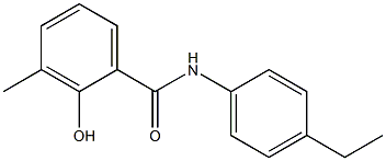 N-(4-ethylphenyl)-2-hydroxy-3-methylbenzamide Structure