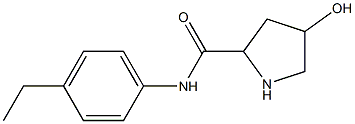 N-(4-ethylphenyl)-4-hydroxypyrrolidine-2-carboxamide 结构式