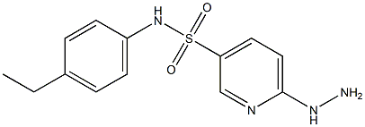 N-(4-ethylphenyl)-6-hydrazinylpyridine-3-sulfonamide Struktur