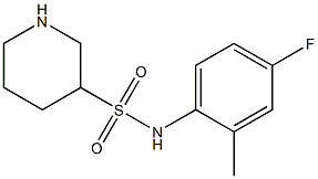 N-(4-fluoro-2-methylphenyl)piperidine-3-sulfonamide