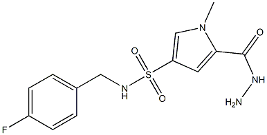 N-(4-fluorobenzyl)-5-(hydrazinocarbonyl)-1-methyl-1H-pyrrole-3-sulfonamide|