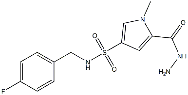  N-(4-fluorobenzyl)-5-(hydrazinocarbonyl)-1-methyl-1H-pyrrole-3-sulfonamide