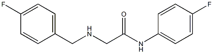 N-(4-fluorophenyl)-2-{[(4-fluorophenyl)methyl]amino}acetamide,,结构式