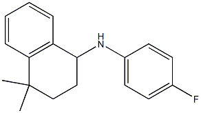 N-(4-fluorophenyl)-4,4-dimethyl-1,2,3,4-tetrahydronaphthalen-1-amine Struktur