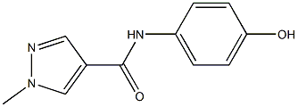 N-(4-hydroxyphenyl)-1-methyl-1H-pyrazole-4-carboxamide 结构式