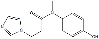 N-(4-hydroxyphenyl)-3-(1H-imidazol-1-yl)-N-methylpropanamide 结构式