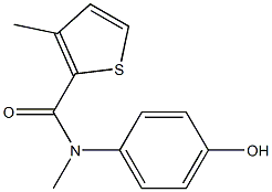 N-(4-hydroxyphenyl)-N,3-dimethylthiophene-2-carboxamide Structure