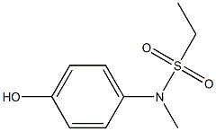 N-(4-hydroxyphenyl)-N-methylethane-1-sulfonamide Structure
