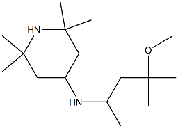 N-(4-methoxy-4-methylpentan-2-yl)-2,2,6,6-tetramethylpiperidin-4-amine 结构式