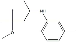 N-(4-methoxy-4-methylpentan-2-yl)-3-methylaniline Structure