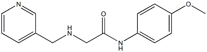 N-(4-methoxyphenyl)-2-[(pyridin-3-ylmethyl)amino]acetamide,,结构式