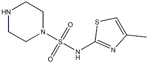 N-(4-methyl-1,3-thiazol-2-yl)piperazine-1-sulfonamide Structure