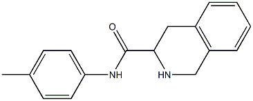 N-(4-methylphenyl)-1,2,3,4-tetrahydroisoquinoline-3-carboxamide 化学構造式