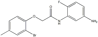 N-(5-amino-2-fluorophenyl)-2-(2-bromo-4-methylphenoxy)acetamide Structure