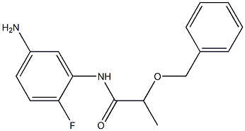 N-(5-amino-2-fluorophenyl)-2-(benzyloxy)propanamide,,结构式