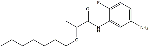 N-(5-amino-2-fluorophenyl)-2-(heptyloxy)propanamide Struktur