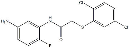 N-(5-amino-2-fluorophenyl)-2-[(2,5-dichlorophenyl)sulfanyl]acetamide Structure