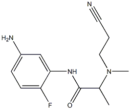 N-(5-amino-2-fluorophenyl)-2-[(2-cyanoethyl)(methyl)amino]propanamide