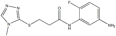 N-(5-amino-2-fluorophenyl)-3-[(4-methyl-4H-1,2,4-triazol-3-yl)sulfanyl]propanamide