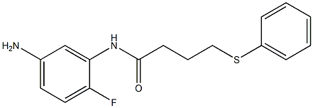 N-(5-amino-2-fluorophenyl)-4-(phenylsulfanyl)butanamide