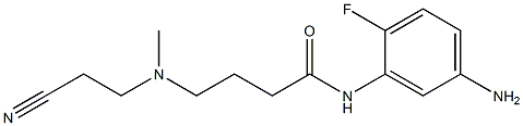 N-(5-amino-2-fluorophenyl)-4-[(2-cyanoethyl)(methyl)amino]butanamide Structure