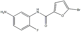 N-(5-amino-2-fluorophenyl)-5-bromo-2-furamide 结构式