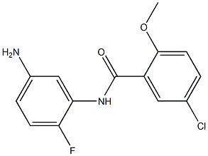 N-(5-amino-2-fluorophenyl)-5-chloro-2-methoxybenzamide,,结构式