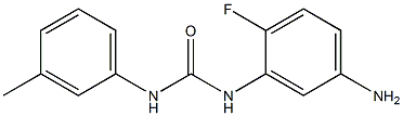 N-(5-amino-2-fluorophenyl)-N'-(3-methylphenyl)urea 结构式