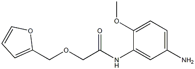 N-(5-amino-2-methoxyphenyl)-2-(2-furylmethoxy)acetamide 化学構造式