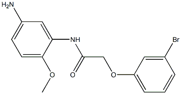 N-(5-amino-2-methoxyphenyl)-2-(3-bromophenoxy)acetamide Structure