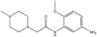 N-(5-amino-2-methoxyphenyl)-2-(4-methylpiperazin-1-yl)acetamide,,结构式