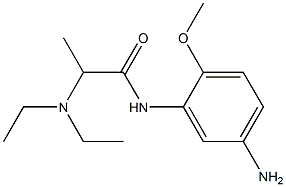 N-(5-amino-2-methoxyphenyl)-2-(diethylamino)propanamide,,结构式