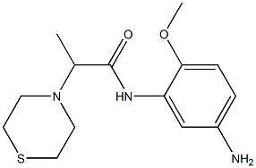 N-(5-amino-2-methoxyphenyl)-2-(thiomorpholin-4-yl)propanamide Structure