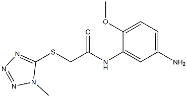 N-(5-amino-2-methoxyphenyl)-2-[(1-methyl-1H-1,2,3,4-tetrazol-5-yl)sulfanyl]acetamide Structure