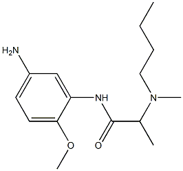 N-(5-amino-2-methoxyphenyl)-2-[butyl(methyl)amino]propanamide,,结构式