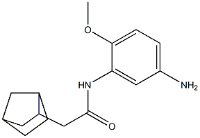 N-(5-amino-2-methoxyphenyl)-2-{bicyclo[2.2.1]heptan-2-yl}acetamide Struktur