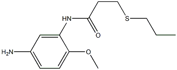 N-(5-amino-2-methoxyphenyl)-3-(propylsulfanyl)propanamide Struktur