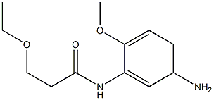 N-(5-amino-2-methoxyphenyl)-3-ethoxypropanamide Struktur