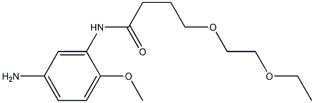 N-(5-amino-2-methoxyphenyl)-4-(2-ethoxyethoxy)butanamide 结构式