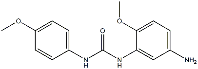 N-(5-amino-2-methoxyphenyl)-N'-(4-methoxyphenyl)urea Struktur