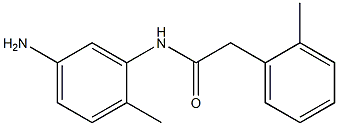 N-(5-amino-2-methylphenyl)-2-(2-methylphenyl)acetamide 化学構造式