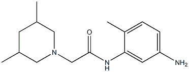 N-(5-amino-2-methylphenyl)-2-(3,5-dimethylpiperidin-1-yl)acetamide Structure