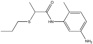 N-(5-amino-2-methylphenyl)-2-(propylsulfanyl)propanamide Structure