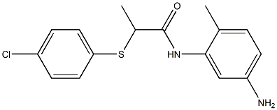 N-(5-amino-2-methylphenyl)-2-[(4-chlorophenyl)sulfanyl]propanamide