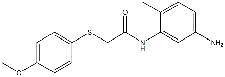N-(5-amino-2-methylphenyl)-2-[(4-methoxyphenyl)sulfanyl]acetamide